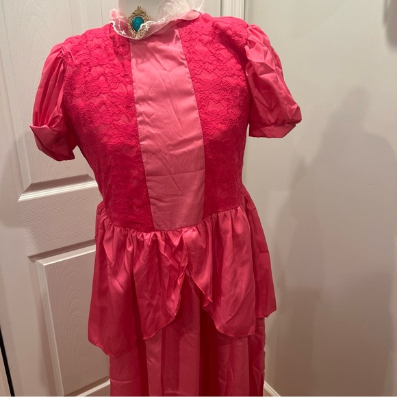 Princess Peach Costume Cosplay Adult Small Halloween - Picture 2 of 14